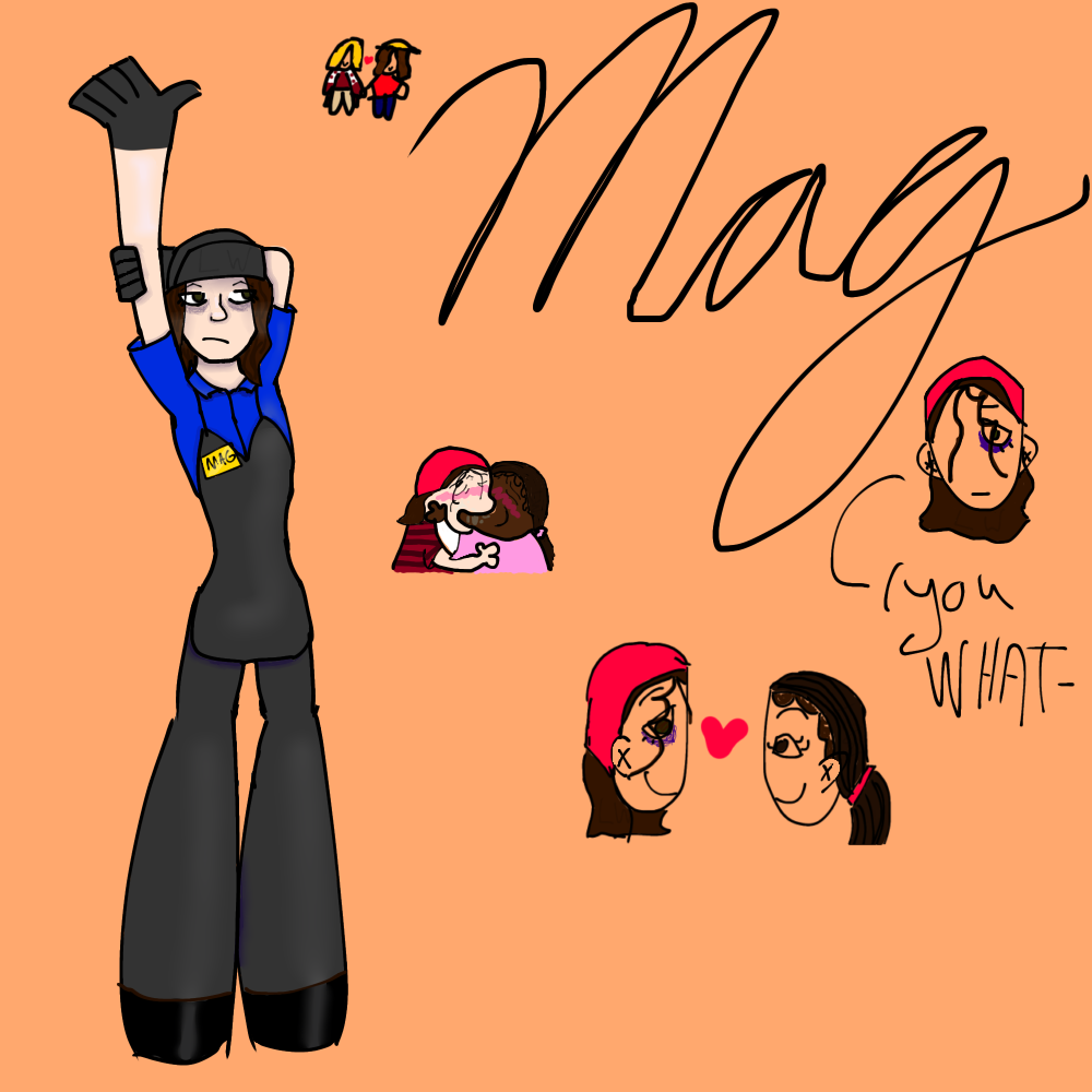 white person with wavy dark-brown hair wearing waffle house uniform. tired of life.